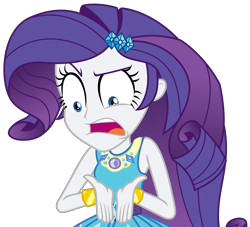 Size: 2966x2694 | Tagged: safe, artist:sketchmcreations, imported from derpibooru, rarity, equestria girls, equestria girls series, holidays unwrapped, spoiler:eqg series (season 2), bracelet, disgusted, do not want, female, geode of shielding, jewelry, magical geodes, o come all ye squashful, open mouth, raised eyebrow, rarity peplum dress, simple background, solo, transparent background, vector