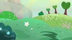 Size: 1280x720 | Tagged: safe, artist:sallyso, imported from derpibooru, background, bush, flower, grass, no pony, outdoors, resource, tree