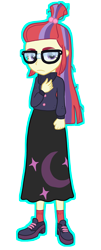 Size: 1048x2600 | Tagged: safe, artist:queertrixie, imported from derpibooru, moondancer, equestria girls, equestria girls-ified, female, outline, simple background, solo, transparent background