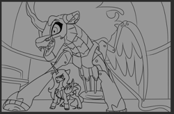 Size: 768x503 | Tagged: safe, artist:brainiac, imported from derpibooru, oc, oc:brainiac, alicorn, cyborg, cyborg pony, pony, bad end, brainiacs sketchbook (set), cyber alicorn, male, project alicorn, sketch, stallion