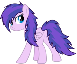 Size: 2676x2240 | Tagged: safe, artist:maomao27, imported from derpibooru, oc, oc:purple roselyn, pegasus, pony, female, high res, looking back, mare, simple background, solo, transparent background, vector