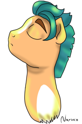 Size: 930x1397 | Tagged: safe, artist:wrath-marionphauna, imported from derpibooru, hitch trailblazer, earth pony, pony, digital art, eyes closed, g5, my little pony: a new generation, simple background, solo, transparent background