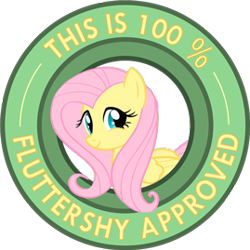 Size: 269x269 | Tagged: safe, artist:ambris, imported from derpibooru, fluttershy, seal of approval