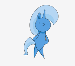 Size: 763x673 | Tagged: safe, artist:karibela, imported from derpibooru, trixie, pony, unicorn, animated, bipedal, clapping, cute, dancing, diatrixes, female, gif, mare, pointy ponies, solo