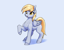 Size: 2887x2291 | Tagged: safe, artist:aquaticvibes, imported from derpibooru, derpy hooves, pegasus, pony, female, high res, mare, raised hoof, solo