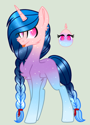 Size: 1608x2232 | Tagged: safe, artist:yulianapie26, imported from derpibooru, oc, oc only, pony, unicorn, :p, base used, braid, chest fluff, egg, ethereal mane, eyelashes, female, mare, simple background, starry mane, tongue out, transparent background