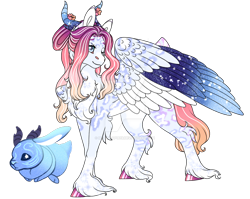 Size: 900x716 | Tagged: safe, artist:malinraf1615, imported from derpibooru, oc, pegasus, pony, female, horns, mare, simple background, solo, transparent background