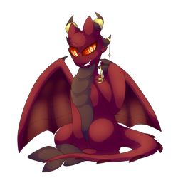 Size: 2000x2000 | Tagged: safe, artist:star-theft, imported from derpibooru, oc, oc only, dragon, crown, dragon oc, dreamworks face, grin, high res, jewelry, looking at you, regalia, simple background, sitting, smiling, smiling at you, solo, transparent background