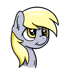 Size: 313x350 | Tagged: safe, artist:anonymous, derpy hooves, pegasus, pony, aggie.io, cute, female, heart eyes, mare, simple background, smiling, solo, white background, wingding eyes