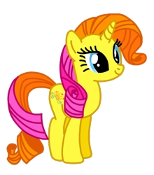 Size: 590x671 | Tagged: safe, artist:mattiedrawsponies, brights brightly, pony, unicorn, adorabrights, colored, cute, female, g3, g3 to g4, g4, generation leap, mare, simple background, solo, standing, transparent background, vector