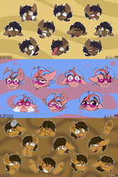 Size: 3000x4500 | Tagged: safe, artist:difis, imported from derpibooru, oc, angry, auction, auction open, blushing, commission, crying, emote, emotes, emotions, excited, expressions, happy, head, hug, laughing, meme, owo, sad, shocked, silly, smiling, sticker, telegram sticker, thinking, tired, uwu, ych example, ych result, your character here