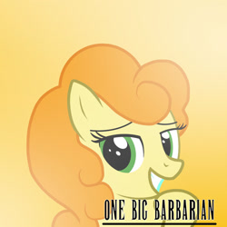 Size: 1280x1280 | Tagged: safe, artist:onebigbarbarian, imported from derpibooru, carrot top, golden harvest, pony, female, mare, simple background, solo