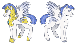 Size: 4300x2500 | Tagged: safe, artist:kikirdcz, imported from derpibooru, oc, pegasus, pony, armor, male, royal guard, simple background, solo, stallion, transparent background