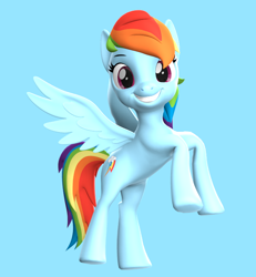 Size: 620x671 | Tagged: safe, imported from derpibooru, rainbow dash, pegasus, pony, 3d, solo