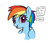 Size: 602x522 | Tagged: safe, artist:_ton618_, rainbow dash, pegasus, pony, aggie.io, blushing, cute, dialogue, female, looking at you, mare, open mouth, simple background, smiling, solo, talking to viewer, white background