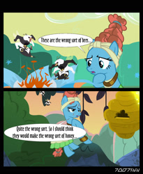 Size: 1288x1572 | Tagged: safe, edit, edited screencap, editor:teren rogriss, imported from derpibooru, screencap, meadowbrook, bugbear, earth pony, pony, a health of information, comic, paw pads, reference to another series, screencap comic, swamp fever plant, winnie the pooh