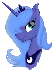 Size: 1280x1772 | Tagged: safe, artist:nitlynjane, derpibooru exclusive, imported from derpibooru, princess luna, alicorn, pony, bust, crown, female, jewelry, mare, peytral, regalia, s1 luna, simple background, solo, transparent background