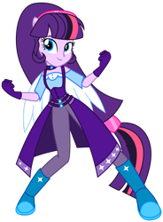 Size: 1920x2612 | Tagged: safe, artist:chaostrical, artist:lhenao, imported from derpibooru, oc, oc only, oc:midny sparkle, equestria girls, ponied up, simple background, solo, transparent background