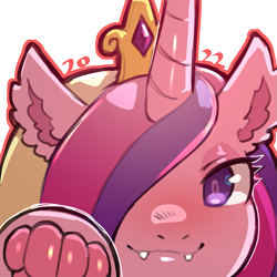 Size: 1159x1159 | Tagged: safe, artist:cold-blooded-twilight, imported from derpibooru, princess cadance, alicorn, cat, bedroom eyes, blushing, cute, ear fluff, fangs, female, hair over one eye, looking at you, paw pads, paws, simple background, smiling, smirk, solo, species swap, transparent background