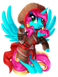 Size: 1024x1344 | Tagged: safe, artist:xnightmelody, imported from derpibooru, oc, oc only, oc:aurora, alicorn, pony, alicorn oc, clothes, female, horn, simple background, solo, transparent background, wings