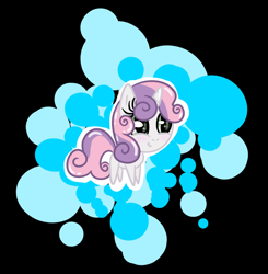 Size: 672x687 | Tagged: safe, artist:serra20, imported from derpibooru, sweetie belle, pony, unicorn, abstract background, chibi, female, filly, foal, solo