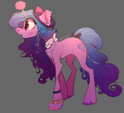 Size: 1178x1080 | Tagged: safe, artist:wacky-skiff, imported from derpibooru, izzy moonbow, pony, unicorn, beanie, bow, bracelet, g5, hat, izzy impaling things, jewelry, my little pony: a new generation, neckerchief, solo, tail, tail bow