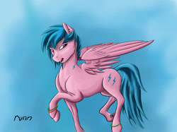 Size: 1618x1213 | Tagged: safe, artist:idontrunntoofast, imported from derpibooru, firefly, pegasus, pony, female, raised hoof, solo