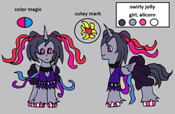 Size: 1211x794 | Tagged: safe, artist:ask-luciavampire, imported from derpibooru, oc, oc:swirly jolly, alicorn, pony, ask ponys gamer club, female, tumblr