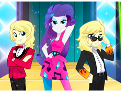 Size: 2160x1620 | Tagged: safe, artist:alinabrook, imported from derpibooru, rarity, human, equestria girls, life is a runway, cody martin, crossover, equestria girls-ified, female, g4, hand on hip, male, the sweet life of zack and cody, zack martin