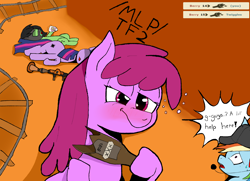 Size: 4082x2948 | Tagged: safe, imported from derpibooru, berry punch, berryshine, rainbow dash, twilight sparkle, oc, oc:filly anon, pony, /mlp/, /mlp/ tf2 general, bottle, broken bottle, demoman, female, filly, mare, scout, scrumpy, team fortress 2