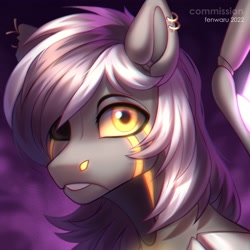 Size: 2000x2000 | Tagged: safe, artist:fenwaru, imported from derpibooru, oc, pony, bust, solo