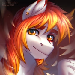 Size: 2000x2000 | Tagged: safe, artist:fenwaru, imported from derpibooru, oc, pegasus, pony, bust, solo