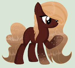 Size: 410x372 | Tagged: safe, artist:yulianapie26, imported from derpibooru, oc, oc only, earth pony, pony, base used, earth pony oc, raised hoof, solo, underhoof