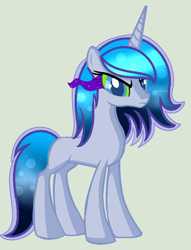 Size: 676x884 | Tagged: safe, artist:yulianapie26, imported from derpibooru, oc, oc only, pony, unicorn, base used, eyelashes, female, frown, mare, offspring, parent:king sombra, parent:princess luna, parents:lumbra, simple background, solo, sombra eyes