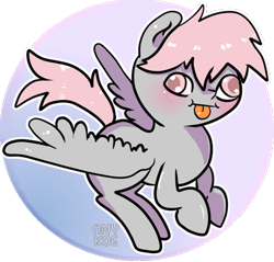 Size: 427x409 | Tagged: safe, artist:anykoe, imported from derpibooru, oc, oc:cotton puff, oc:puffy, pegasus, pony, commission, pegasus oc, solo, ych result, your character here