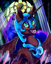 Size: 1024x1280 | Tagged: safe, artist:may-li128, imported from derpibooru, nightmare moon, alicorn, pony, female, solo