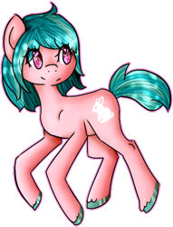 Size: 332x435 | Tagged: safe, artist:kittenburger3, imported from derpibooru, oc, oc only, oc:bunny belle, earth pony, pony, earth pony oc, female, simple background, solo, transparent background