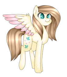 Size: 792x900 | Tagged: safe, artist:thecreativerey, imported from derpibooru, oc, oc only, pegasus, pony, colored pupils, female, freckles, full body, hooves, mare, pegasus oc, simple background, solo, spread wings, tail, transparent background, wings