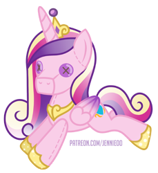 Size: 650x709 | Tagged: safe, artist:jennieoo, imported from derpibooru, princess cadance, alicorn, original species, plush pony, pony, plushie, show accurate, simple background, solo, transparent background, vector