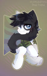 Size: 1514x2428 | Tagged: safe, artist:dedfriend, imported from derpibooru, oc, earth pony, semi-anthro, solo