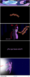 Size: 920x2300 | Tagged: safe, artist:darkwolfmx, imported from derpibooru, twilight sparkle, pony, unicorn, comic:hope, comic, crying, female, spanish, unicorn twilight