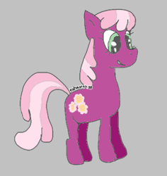 Size: 364x385 | Tagged: safe, artist:anonymous, cheerilee, earth pony, pony, aggie.io, female, mare, simple background, smiling, solo