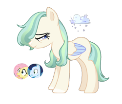 Size: 1404x1204 | Tagged: safe, artist:moonnightshadow-mlp, imported from derpibooru, fluttershy, soarin', oc, pegasus, pony, base used, female, mare, offspring, parent:fluttershy, parent:soarin', parents:soarinshy, simple background, transparent background
