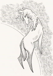 Size: 559x800 | Tagged: safe, artist:adeptus-monitus, imported from derpibooru, oc, oc only, pony, unicorn, pointy legs, solo