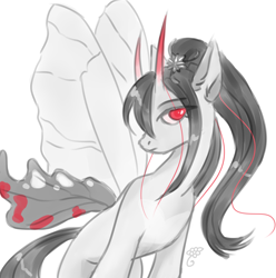 Size: 2180x2200 | Tagged: safe, artist:flazeflower, imported from derpibooru, oc, simple background, sketch, solo