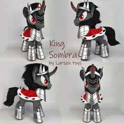 Size: 1000x1000 | Tagged: safe, imported from derpibooru, king sombra, pony, unicorn, auction open, brony, craft, irl, photo, plushie, solo, toy