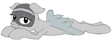 Size: 222x83 | Tagged: safe, artist:wafflecakes, oc, oc only, original species, plane pony, pony, lying down, plane, simple background, smiling, white background