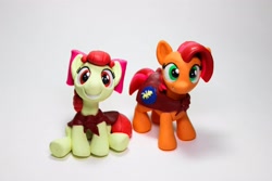 Size: 4096x2731 | Tagged: safe, artist:dustysculptures, imported from derpibooru, apple bloom, babs seed, craft, photo, sculpture