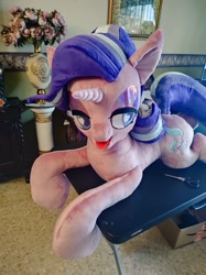 Size: 766x1024 | Tagged: safe, artist:nerofledermaus, imported from derpibooru, starlight glimmer, heart eyes, photo, plushie, solo, tongue out, wingding eyes