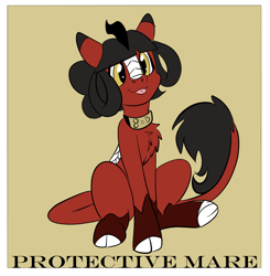 Size: 1632x1664 | Tagged: safe, artist:brainiac, imported from derpibooru, part of a set, oc, oc:kokuma, oc:ruby kirin, kirin, female, mare, meme, no context, protective mare (set)